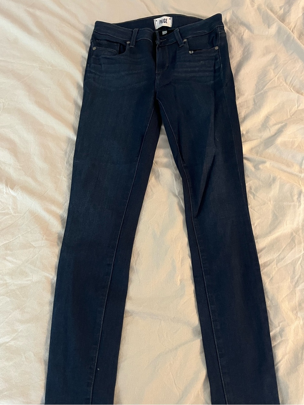 Paige straight leg slim skinny jeans